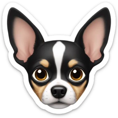 CHIHUAHUA NOIR ET MARRO sticker