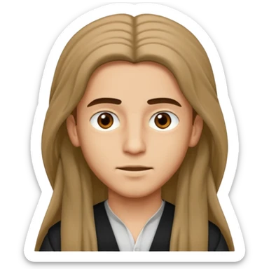 Boy arab long hair sticker