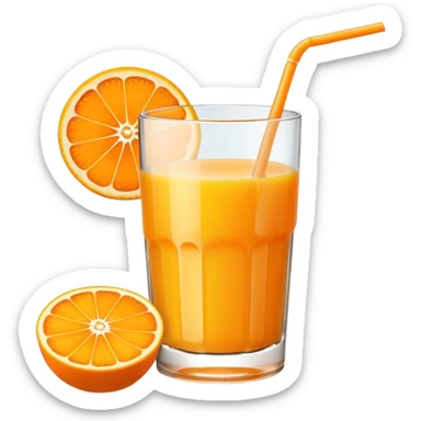 Orange juice sticker