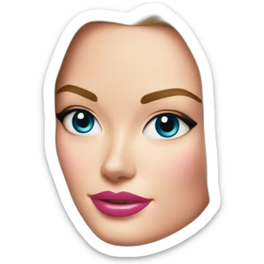 Margot robbie as barbie sticker