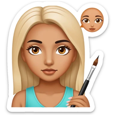 Girl is a lash artist  sticker