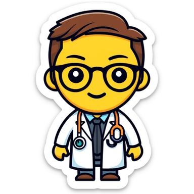 an eye doctor emoji sticker