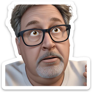 realistic portrait of a man sticker