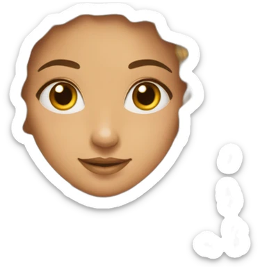 fille marocaine cheveux lisse sticker