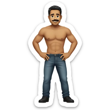 Mexican guy with a big butt sticker