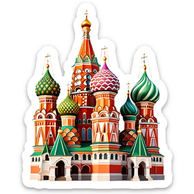 saint basil's cathedral sticker