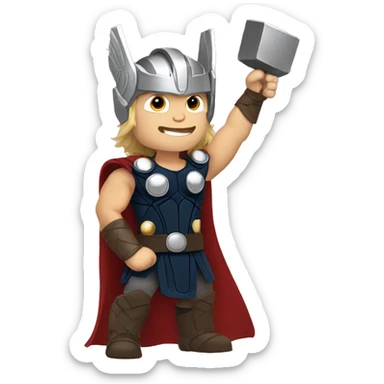 thor waving sticker