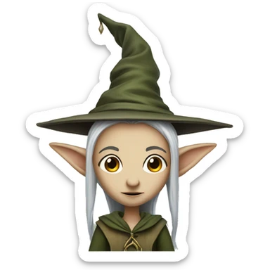 house-elves: Small, humanoid creatures bound to serve wizards and witches, known for their loyalty and powerful magic sticker