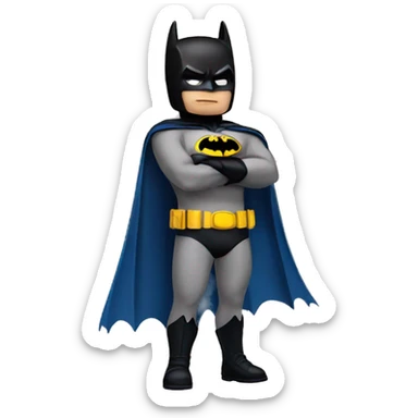 Batman giving flying kiss sticker