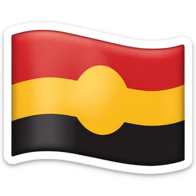 Aboriginal flag sticker