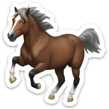 bucking horse sticker