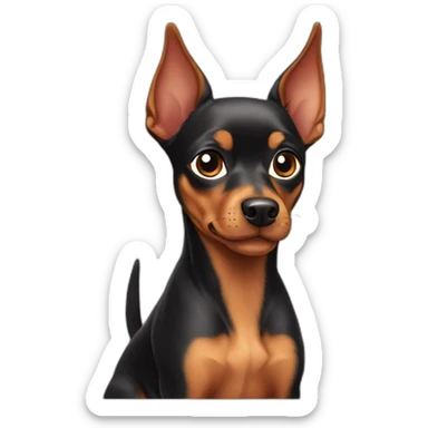 Dwarf pinscher sticker