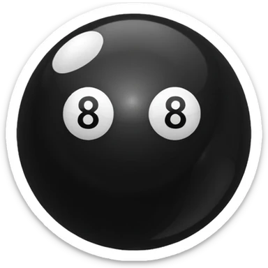 eight ball (billards) sticker