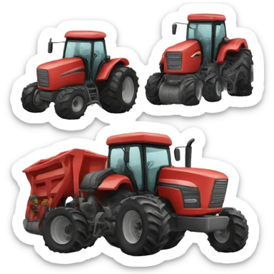 Tractor vagoon sticker