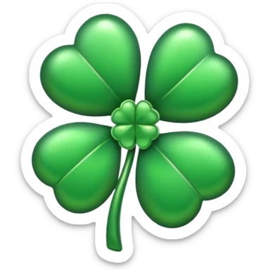 Lucky clover charm 
 sticker