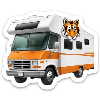 Clemson-tiger-driving-a-class-a-rv sticker