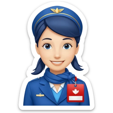 Flight Attendant sticker