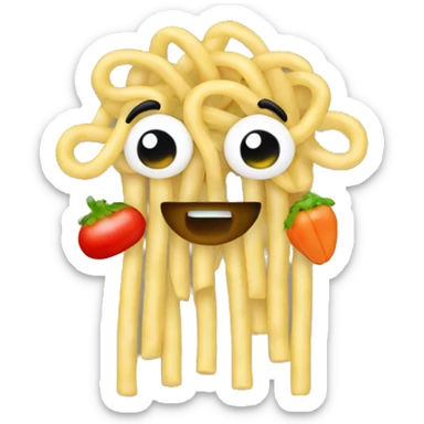 noodles with vegetables sticker