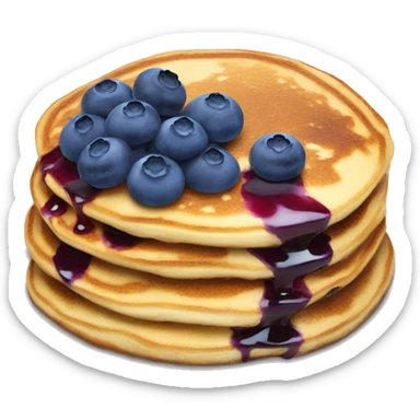 Blueberry pancakes  sticker