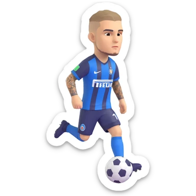 Mauro Icardi football player sticker