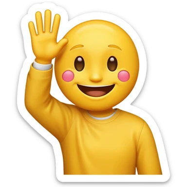 Dabbing emoji  sticker