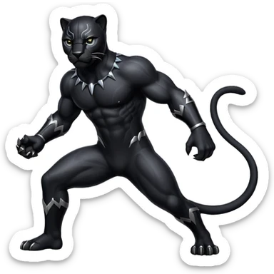 Panthère noire Bagheera sticker