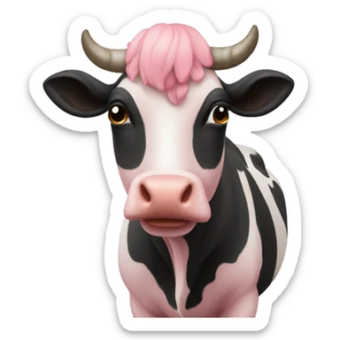 Vaca rosada sticker