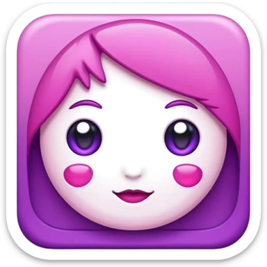 Purple pink and white hearts  background  sticker