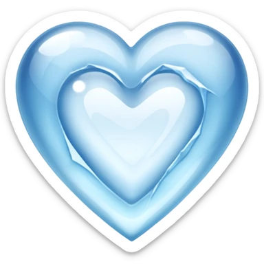 Corazón de hielo sticker