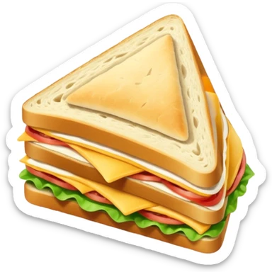 triangle sandwich sticker