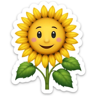 Avejorro sacando néctar de un girasol sticker