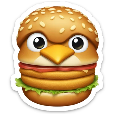 Chicken bigmac sticker