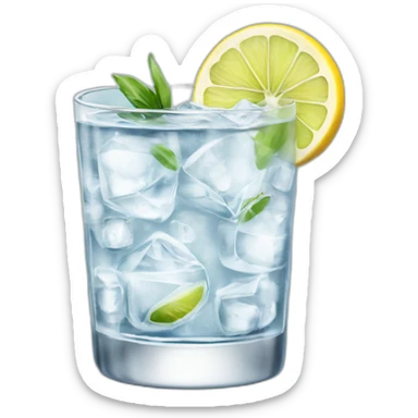 gin tonic cocktail sticker