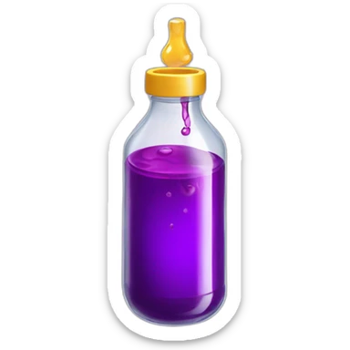 A bottle from under the sprite in which a purple liquid is poured, which is poured there from the cough syrup "prometasine" sticker