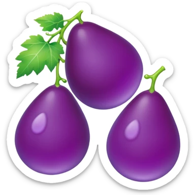 3 purple Drops with kool aids signature color, Juicy , no faces, just like the drops emoji 💦, just singular no extras, spraying left make them sideways sticker