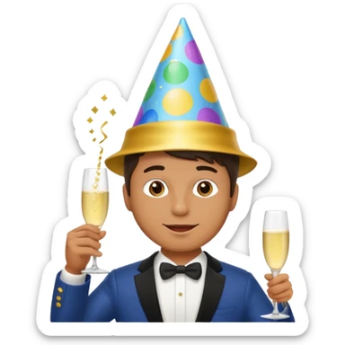 Hombre fiestero  sticker