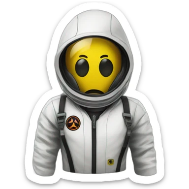 bio hazard suit sticker