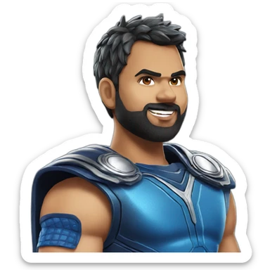 Rohit sharma as thor sticker