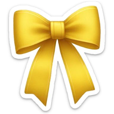 Yellow bow sticker