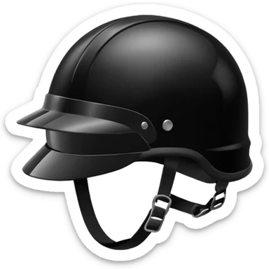 Biker helmet black in colour  sticker