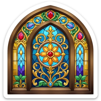 Stained glass window sticker