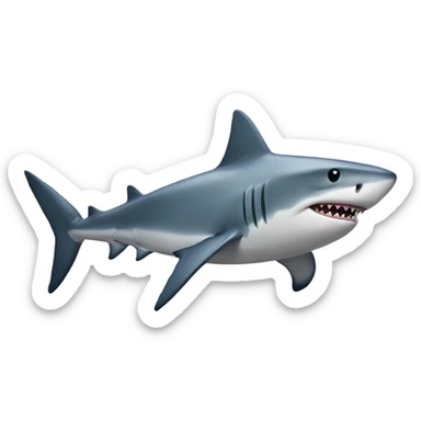 shark with lean sticker