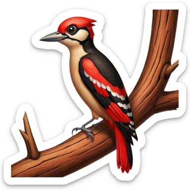 wood pecker sticker