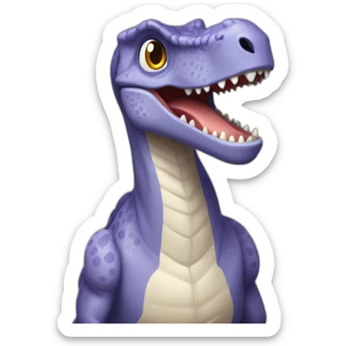 dinosaurio fusionado con mariosa sticker