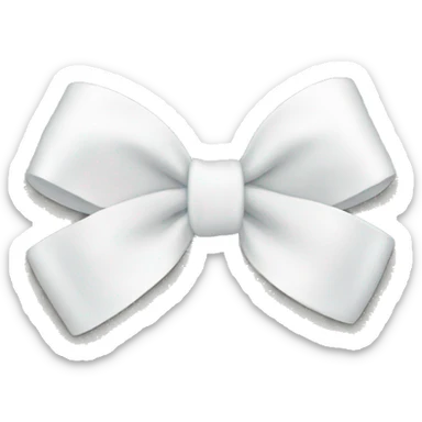 White bow sticker