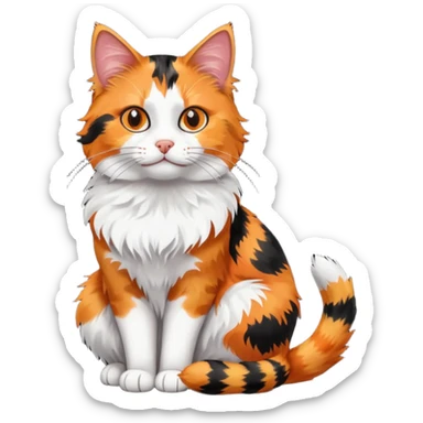 GATA TRES COLORES sticker