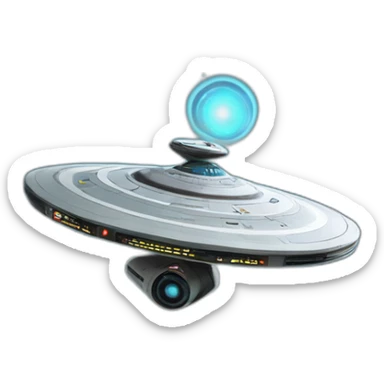 star trek enterprise ncc-1701-d warp core sticker