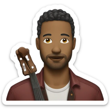 unemployed musician sticker