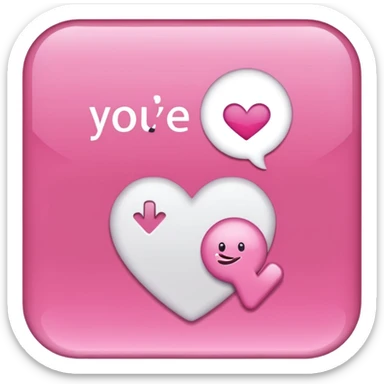 Cartel en rosa que diga “Estás muy cariñosito, ¿se desconectó la otra?  sticker