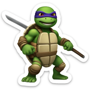 Vicious ninja turtle  sticker